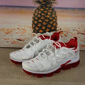 NIKE AIR VAPORMAX PLUS UNIVERSITY RED/WHITE DH0279-100 MENS SZ 13